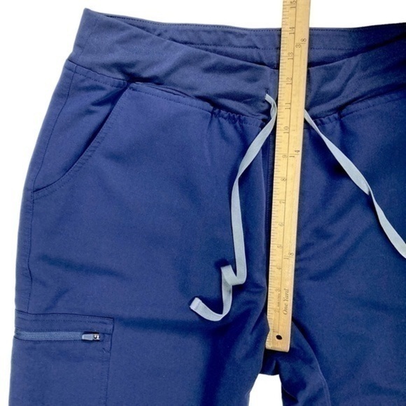 FIGS Cargo Pants Mens XL Navy Blue Axiom Straight Leg 7 Pockets Stretch Scrubs - Picture 12 of 16